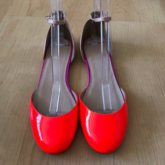 J Crew Coraline Patent Flats D'orsay Ankle Strap - Picture 2 of 7